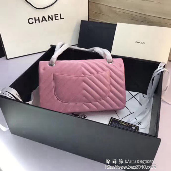 香奈兒CHANEL 升級版V線1112進口小羊皮全新經典單肩斜挎鏈條包 DSC1521